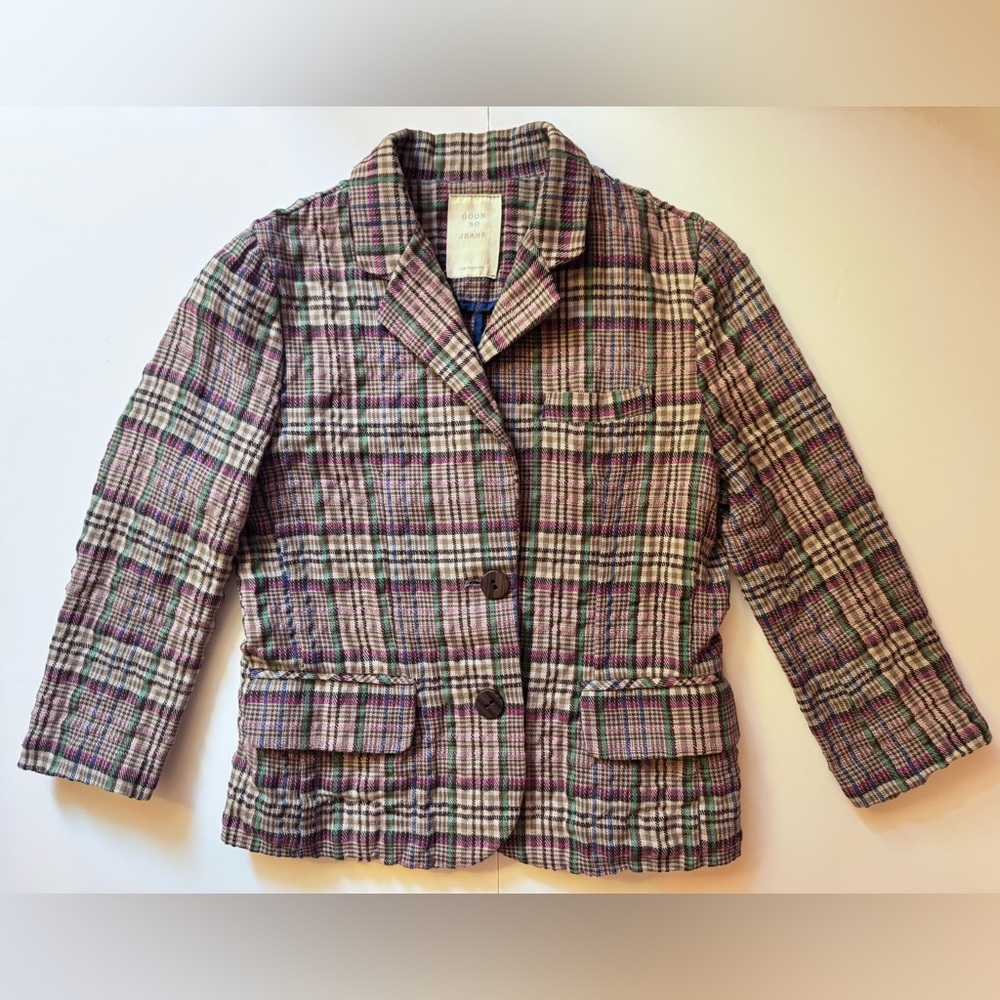 Vintage Women's Plaid Cropped Blazer by Goon So Jeans Los Angeles